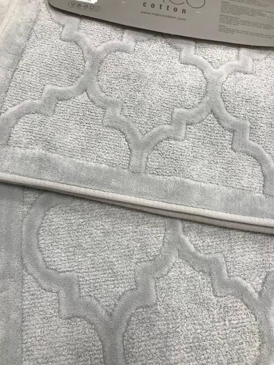 Килимки для ванни Maco Cotton Silvia (Сірий, 60х100 / 50х60)