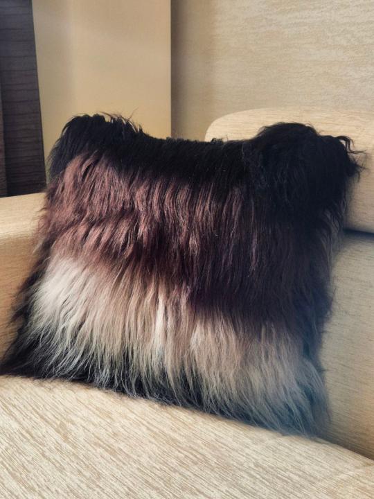 Декоративна наволочка з хутром