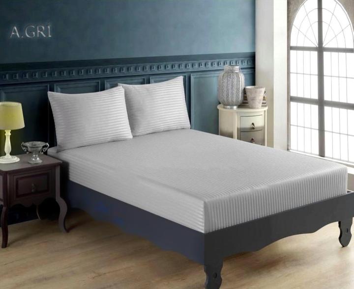 Простирадло на гумці Cotton Shine (Сірий, 160х200)