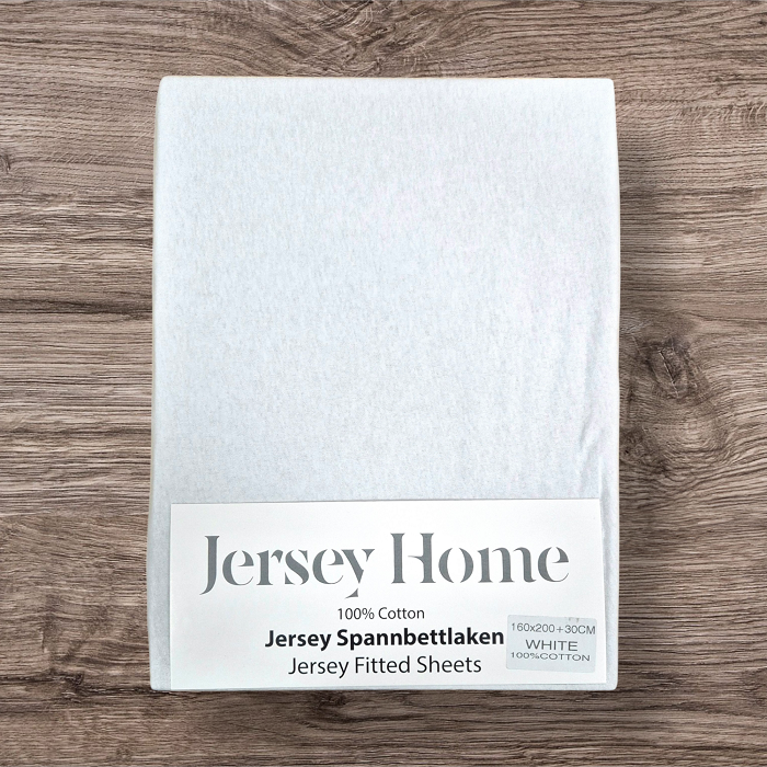 Простирадло трикотажне на резинці Jersey Home (Білий)