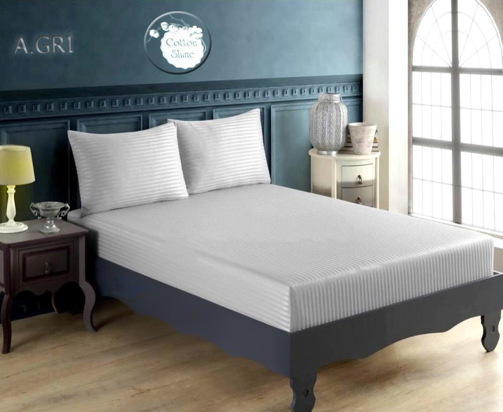 Простирадло на гумці Cotton Shine (Stone, 160х200)