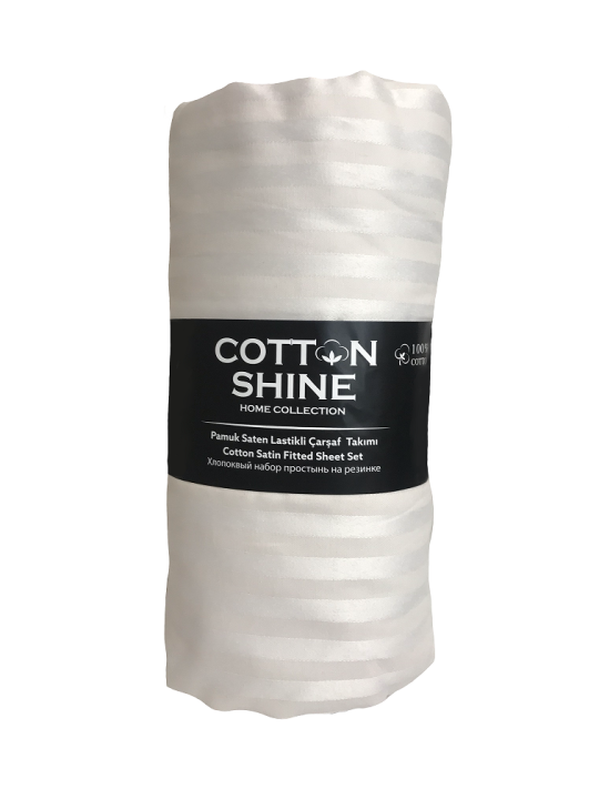 Простирадло на гумці Cotton Shine (Stone, 160х200)