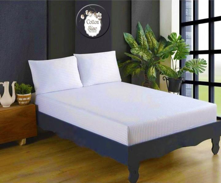 Простирадло на гумці Cotton Shine (Білий, 160х200)