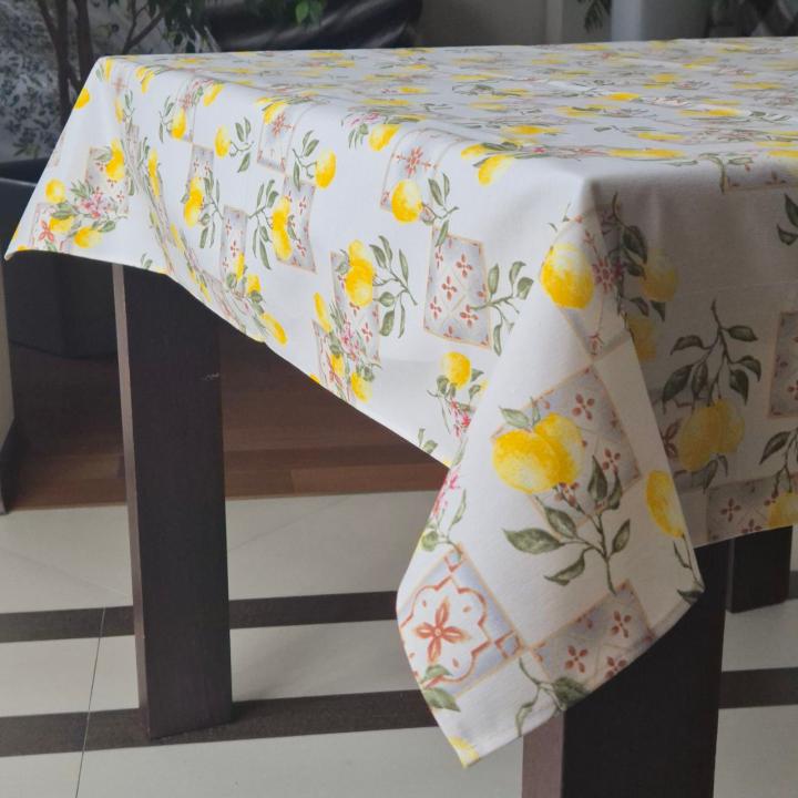 Скатертини водовідштовхуюча Спокуса сну (Лимон, 125х175)