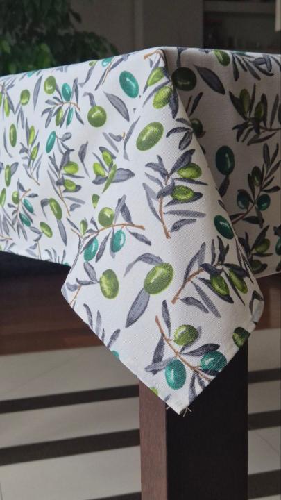 Скатертини водовідштовхуюча Спокуса сну (Оливка, 125х175)