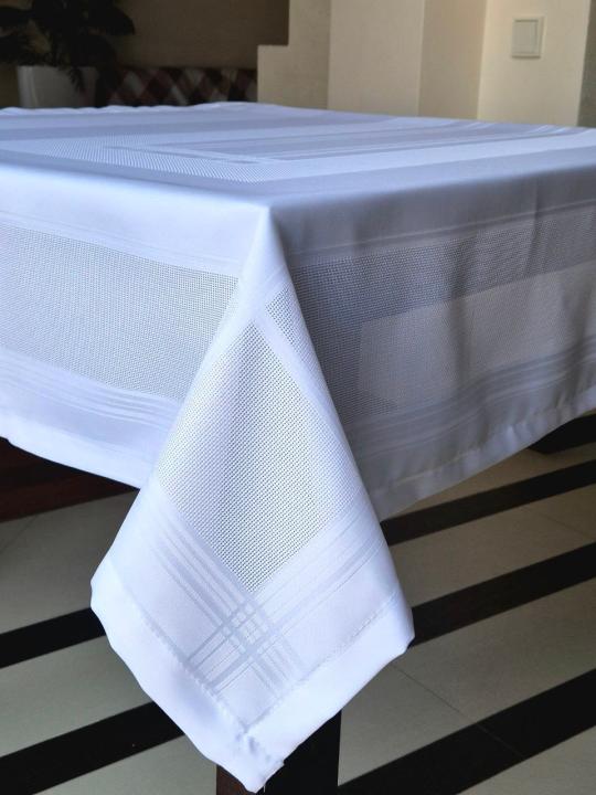 Скатертина Inline плямовідштовхуюча (Білий, 160х220)