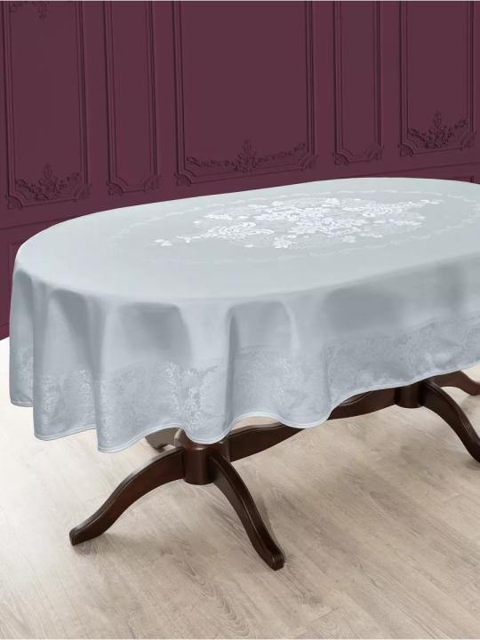 Скатертина тефлонова овальна водовідштовхувальна Jumbo (Сірий)