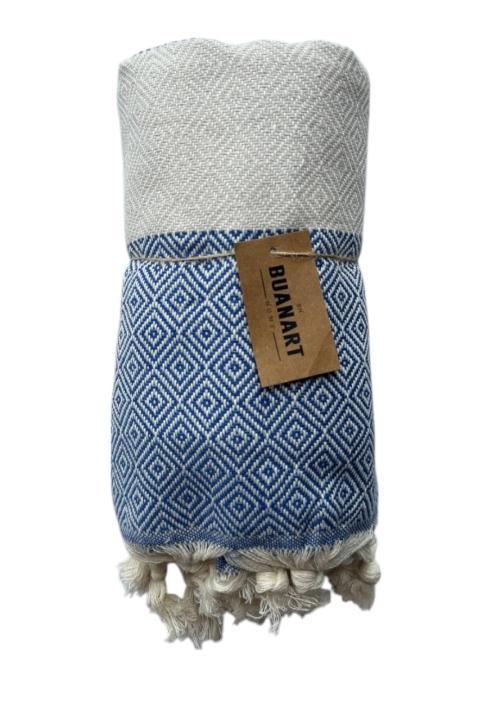 Пляжний рушник BUANART (Синій, 100х180)