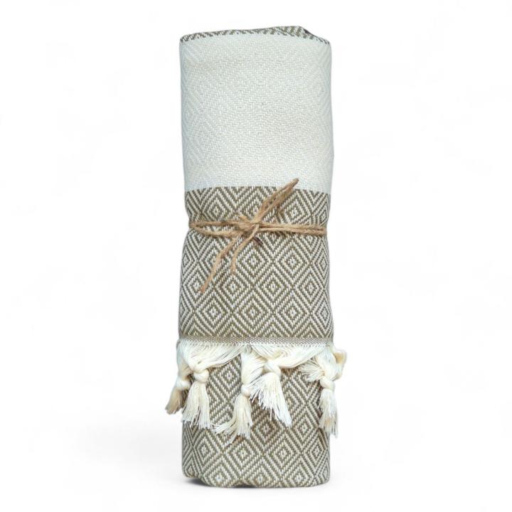 Пляжний рушник Караджан пештемаль (Зелений, 100х180)