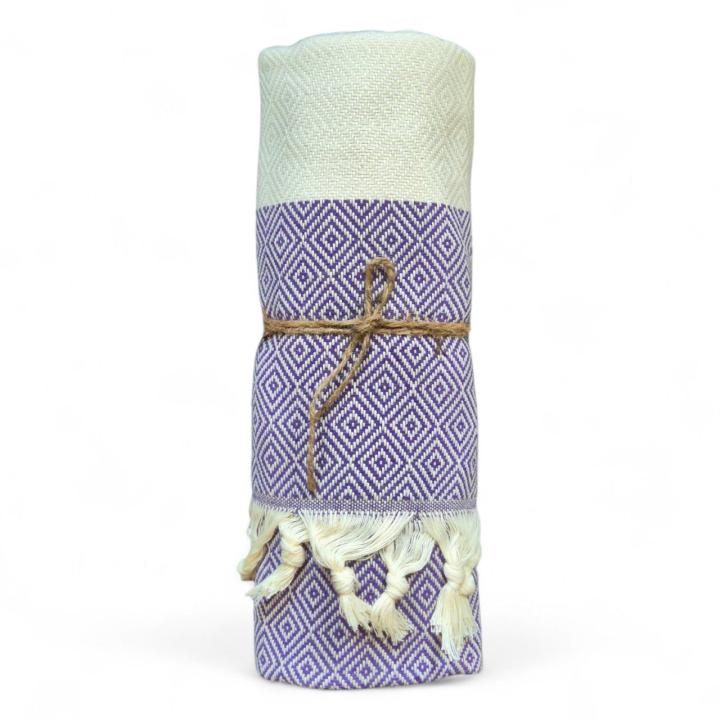 Пляжний рушник пештемаль (Фіолетовий, 100х180)