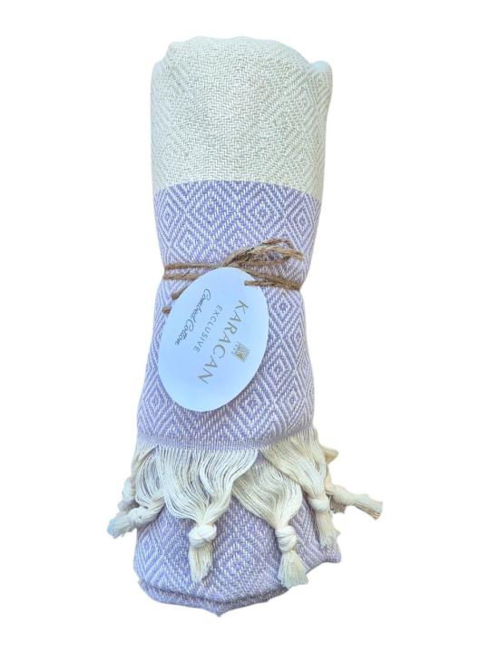 Пляжний рушник Караджан пештемаль (Фіолетовий, 100х180)