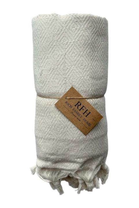 Пляжний рушник великий RFH (Бежевий, 100х180)