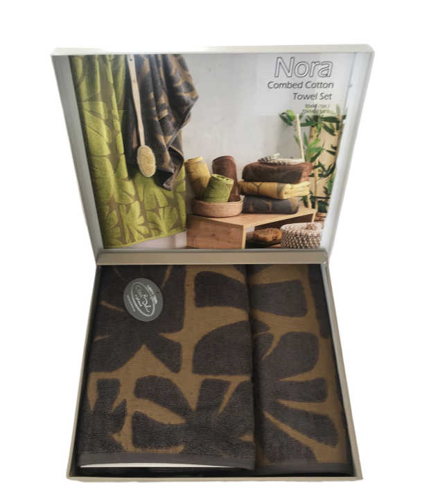 Комплекти рушників Coton Delux Nora (Антрацит, 50х90 / 70х140)