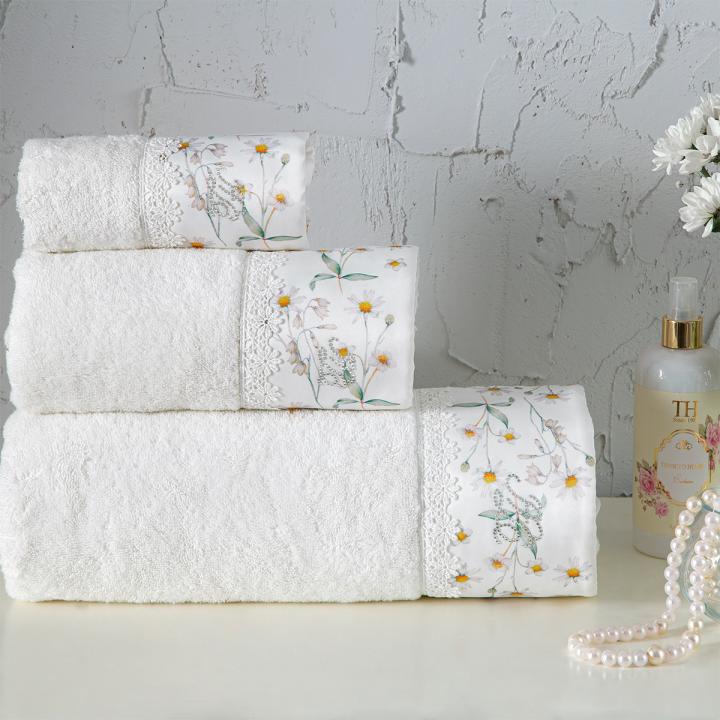 Комплекти рушників Tivolyo Home (Daisy, 28х50 / 50х100 / 75х150)