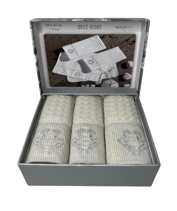 Набір рушників Maison D'or Brise Arone 3 шт (Бежевий, 40х60)