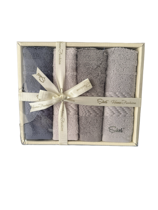 Набір з чотирьох рушників Sikel подарунковий (Miranda, 30х50)