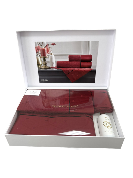 Подарунковий комплект рушників Tivolyo Home (My Love, 50х100 / 75х150)