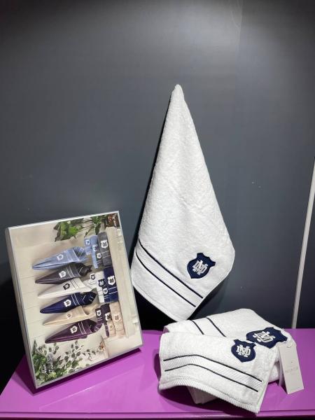 Набір рушників Maison D'or Alain (Білий, 30х50 / 50х100 / 70х140)