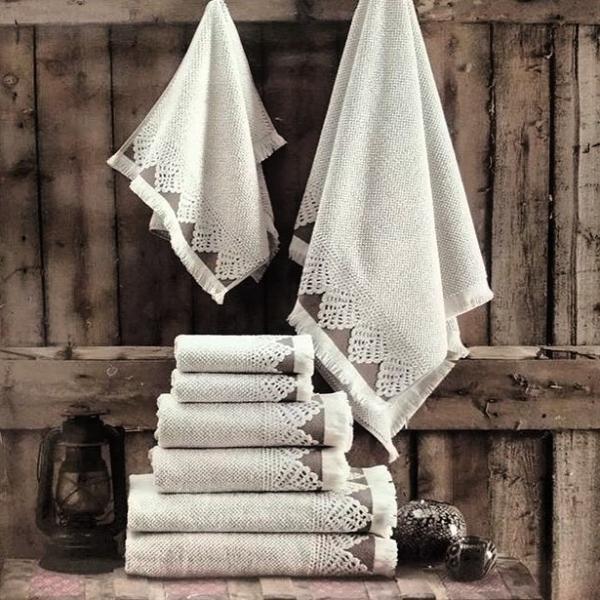 Набір рушників Maison D'or Jacquard Naturelle (Кремовий, 40х60 / 50х100 / 70х140)