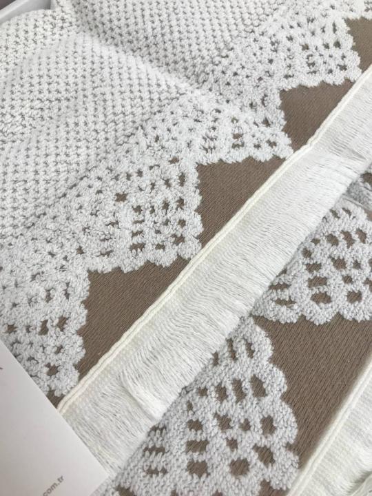 Набір рушників Maison D'or Jacquard Naturelle (Кремовий, 40х60 / 50х100 / 70х140)
