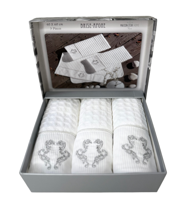 Набір рушників Maison D'or Brise Arone 3 шт (Білий, 40х60)