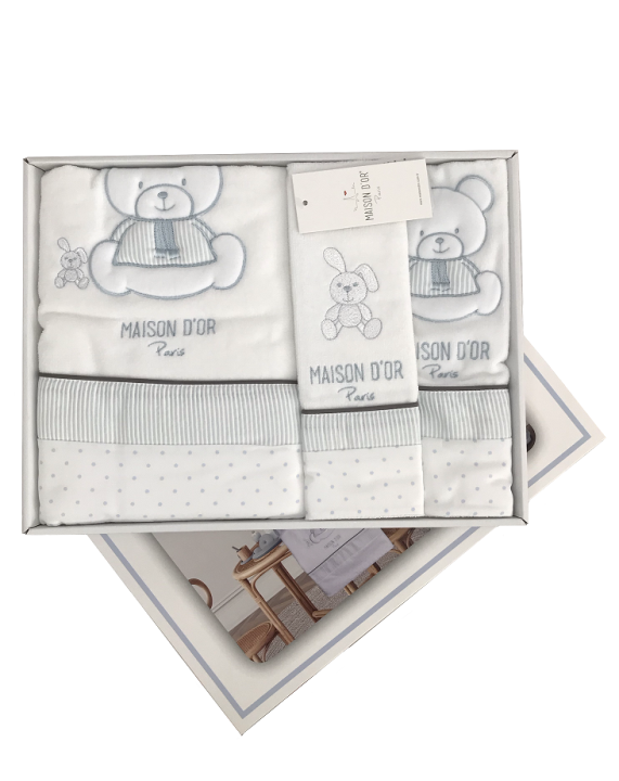 Набір дитячих рушників Maison D'or Bear Love (Boy, 70х140)
