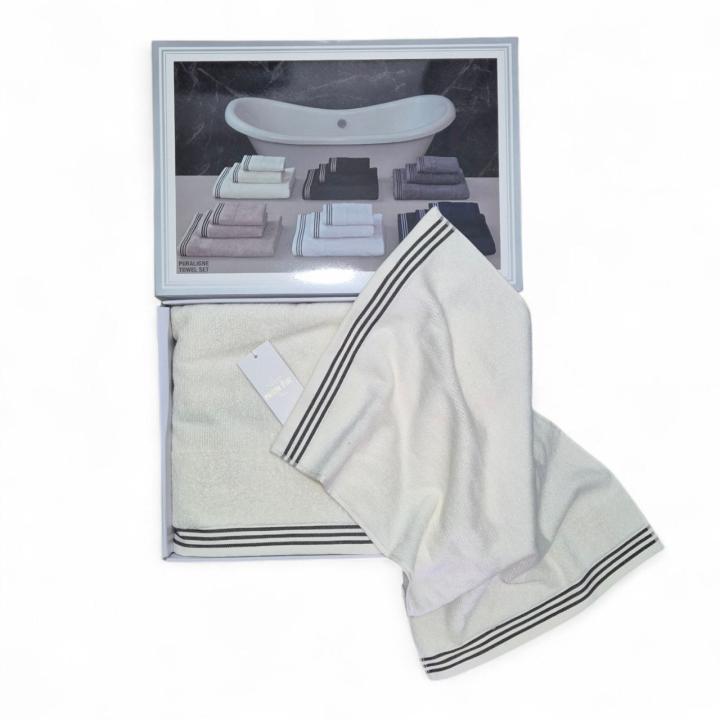 Комплекти рушників Maison D`or PURALIGNE (Кремовий, 3шт.)