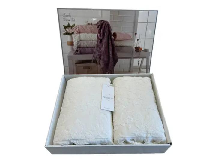 Набір рушників Maison D'or Sanda (Кремовий,  50х100, 85х150)