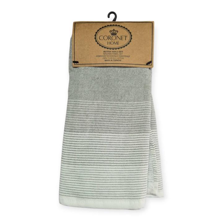 Комплекти рушників для кухні CORONET HOME 2 шт (АР03 Зелений, 40х60)