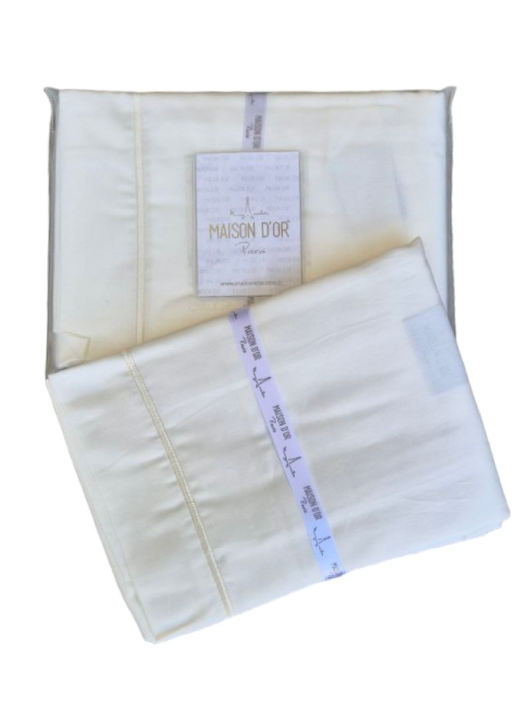 Дві наволочки Maison D'or (Кремовий, 50х70)