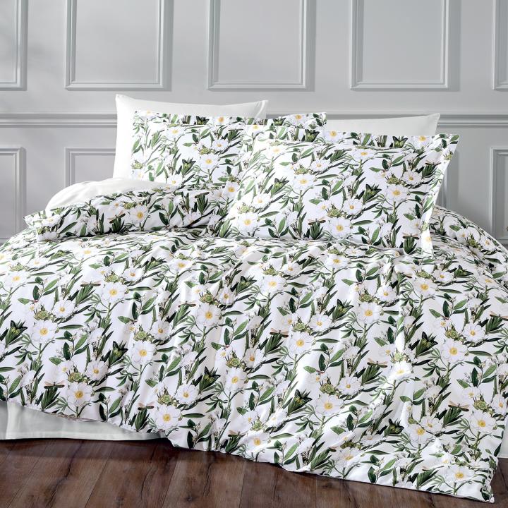 Постільна білизна Tivolyo Home сатин (Calderon White, 200х220)