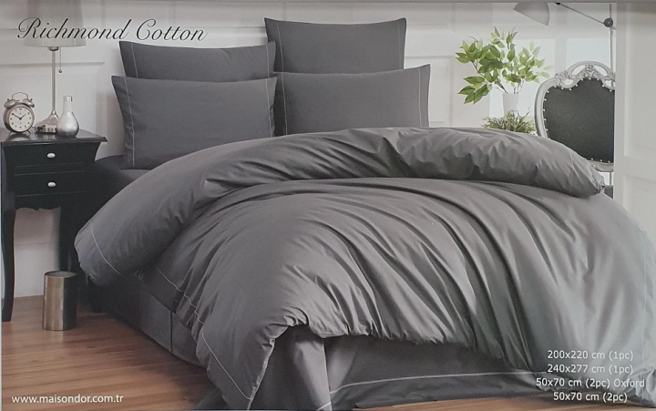Постільна білизна Maison D'or Richmond Cotton (Антрацит, 200х220)
