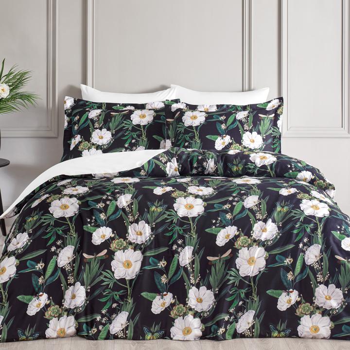 Постільна білизна Tivolyo Home сатин (Calderon Black, 200х220)