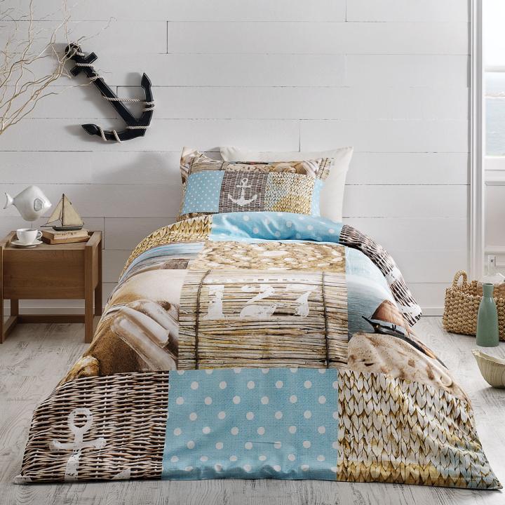Постільна білизна Tivolyo Home сатин (Sailor, 160х220)