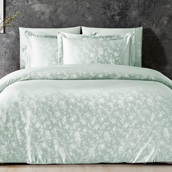 Постільна білизна Tivolyo Home Clarinda шовк жакард (Зелений, 200х220)