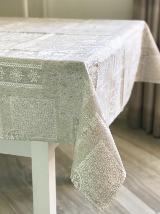 Новорічна Скатертина  VISATEX (Золотий, 160х220)