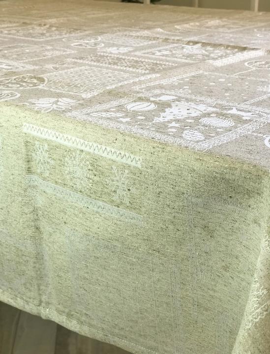 Новорічна Скатертина  VISATEX (Золотий, 160х220)