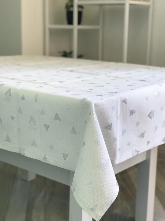 Новорічна Скатертина  VISATEX (Кремовий, 100х100)