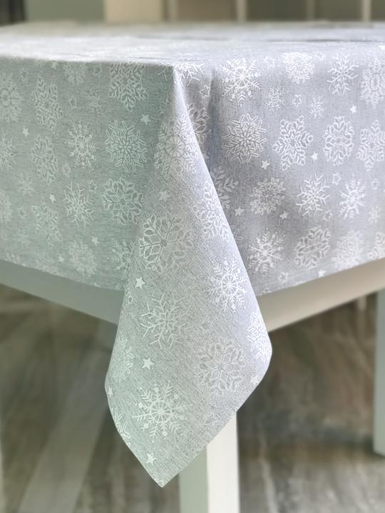 Новорічна Скатертина  VISATEX (Сірий 01)