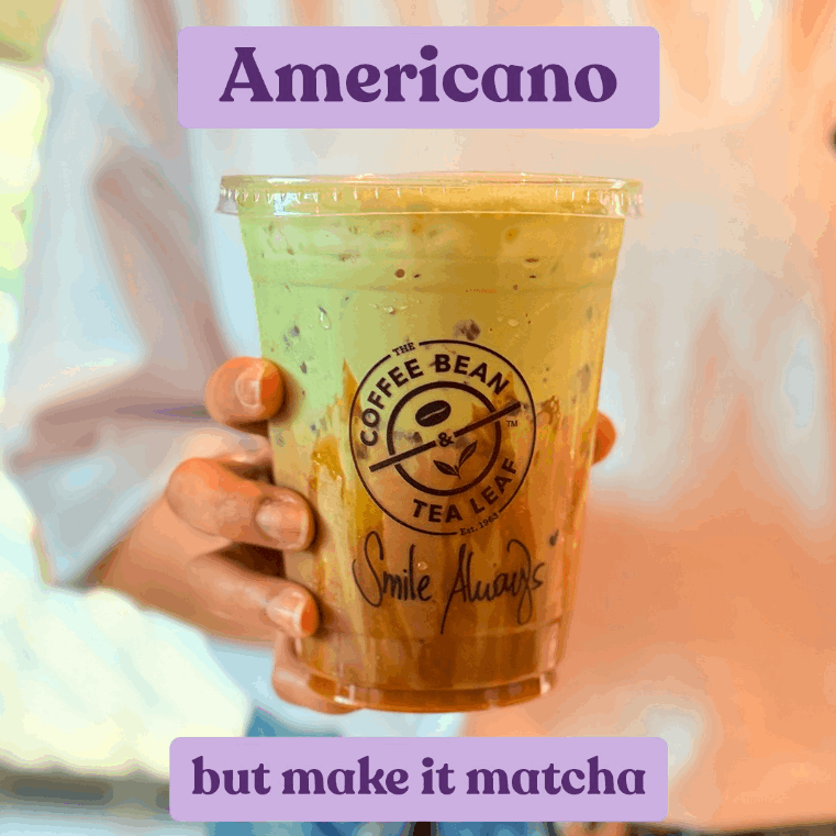 Upsize Your Drinks! 😎 offer at The Coffee Bean & Tea Leaf