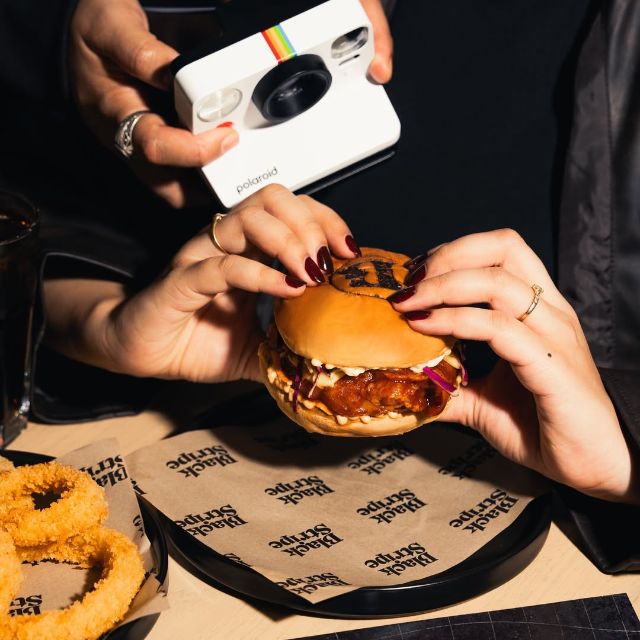 Signature burger combo meal offer ! discount at Black Stripe