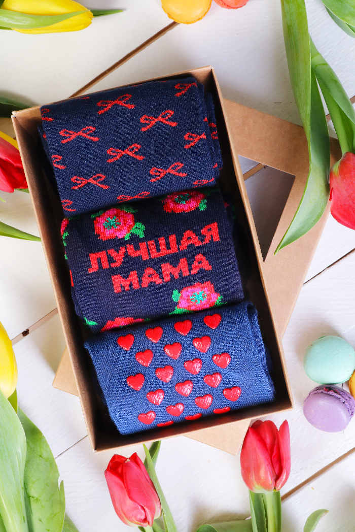 AIT&Auml;H EMA emadep&auml;eva kinkekarp 3 sokipaariga