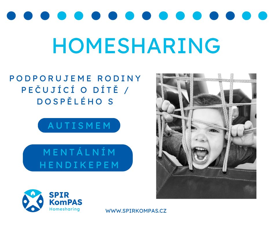 Sdílená péče o osoby s intelektovým znevýhodněním či autismem v Kraji Vysočina_Homesharing