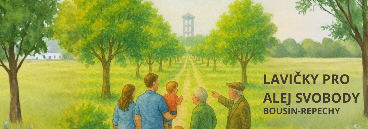 Lavičky pro Alej svobody (Bousín-Repechy)