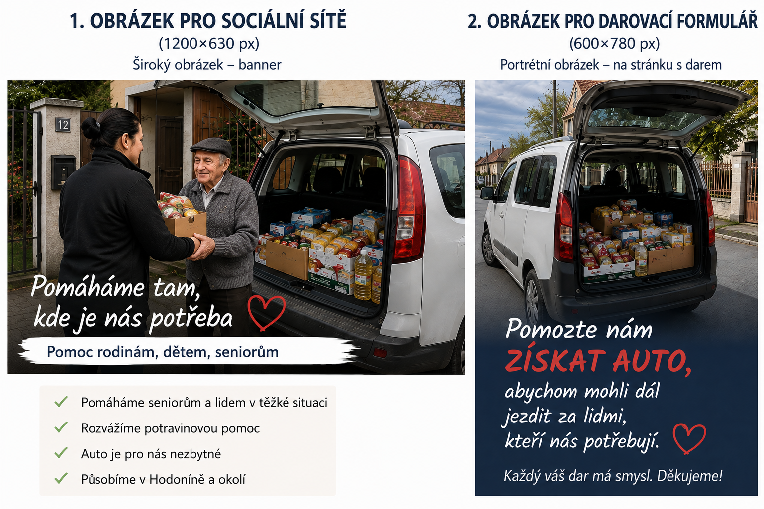 Auto, které vozí pomoc