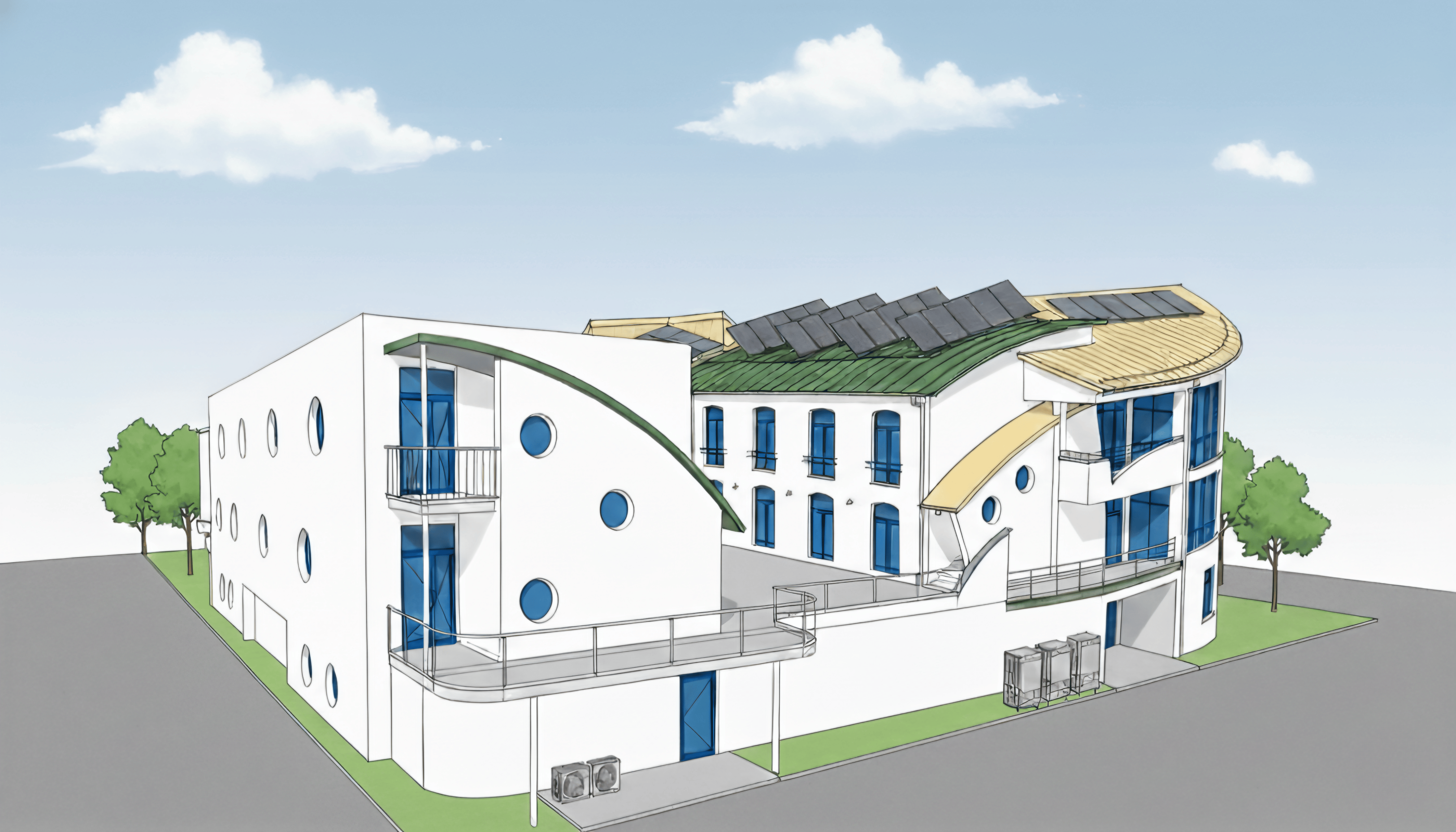 Přístavba nového křídla Hospice Anežky České