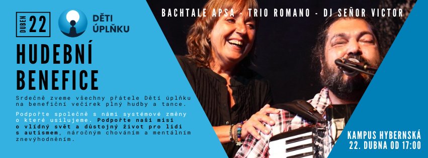 Benefice pro přátele Dětí úplňku – dobrovolné vstupné