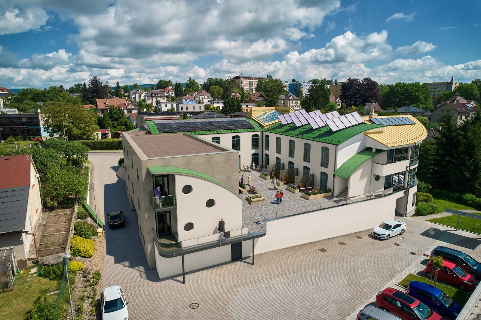 Přístavba nového křídla Hospice Anežky České