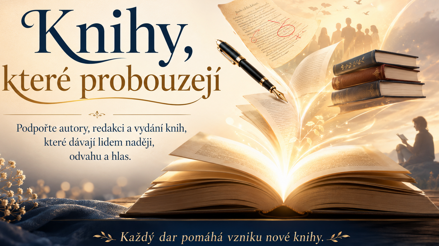 Pomozte nám vydat knihy, které dávají naději