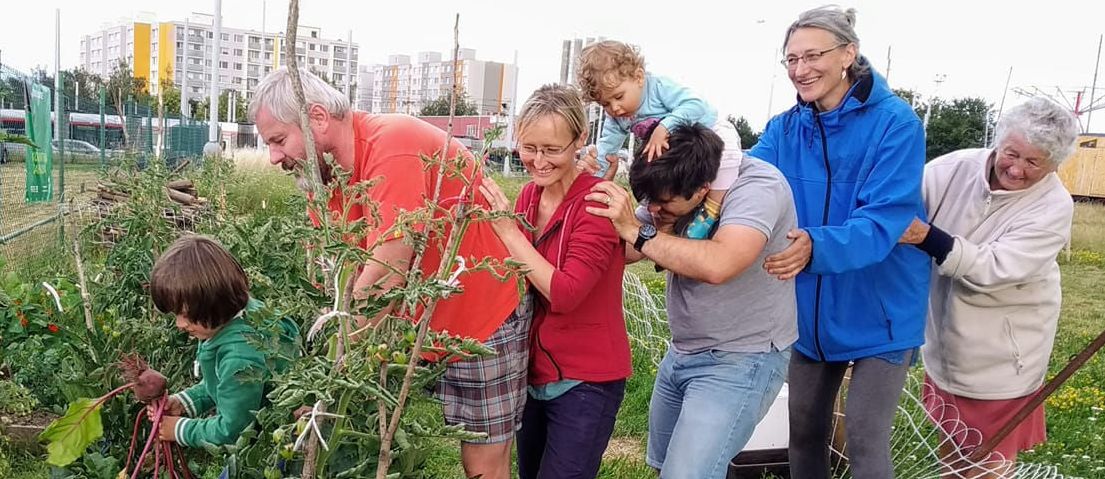 I v komunitní zahradě je  někdy potřeba soukromí.. Podpořte koupi kompostovací toalety pro Komunitní zahradu Řepy